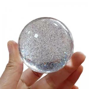 colorful glitter UV light resin ball glow for kids christmas gift