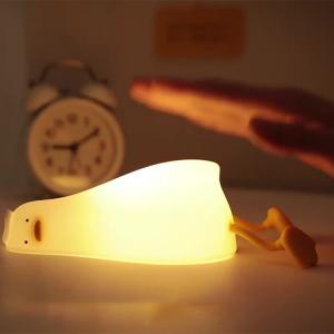 Cute Bedroom Silicone Night Lamp Rechargeable Nursery Nightlight Timer Function Bedside Lamp