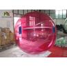 Good Quality Red PVC / TPU 2m Inflatable Water Ball YKK Zipper From Japan