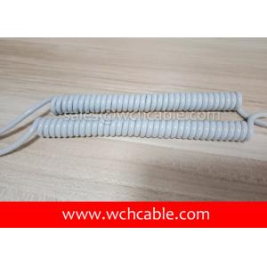 UL Spring Cable, AWM Style UL21763 24AWG 2C VW-1 105°C 150V, TPU / TPU