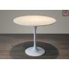 Glass FRP / Marble Restaurant Dining Table Luxury Round Shape Tulip Table Base