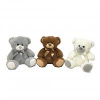 China 20 Cm 3 CLRS Plush Bears W/ Bowknot Toys Valentine'S Day Gifts For Lovers on sale