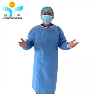 China SMS Cecullose Spunlace Medical Surgical Gown Protective Surgeon Surgical Gown supplier