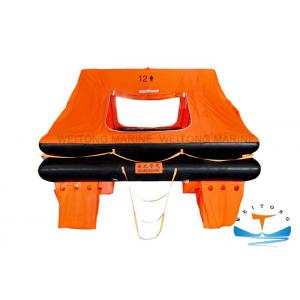 Small Craft Life Raft Survival , Self Inflating Emergency Raft With 12 - Person