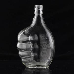 China Industrial 700ml Glass Bottle for Beverage Industry in Thumb Shape supplier