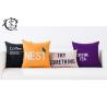 Sofa Cute Cartoon Simple Letter Pillows Cotton Linen Decorative Cushion Cover