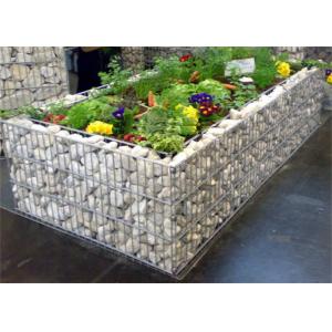 China Outdoor Landscape Rectangle Hole Welded Gabion Box Galvanized Stone Filled supplier
