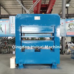 China 2 Working Layer Rubber Carpet Vulcanizing Press Machine with Electricity Heating Method wholesale