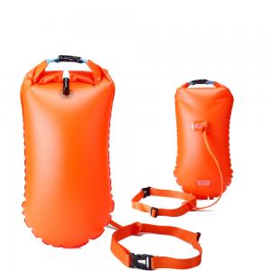 China High Visible PVC Triathlon Swimming Buoy Open Water Inflatable Bag supplier