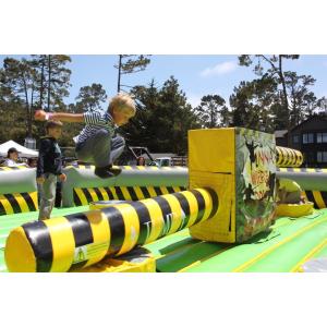 China Custom Tarpaulin Inflatable Wipeout Obstacle Course Meltdown Game Machine supplier