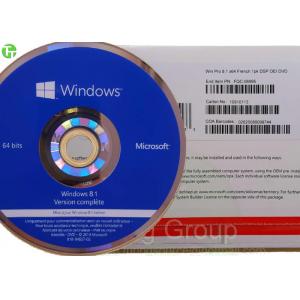 French Language Win 10 Pro OEM Key Microsoft Windows 8.1 Pro Pack OEM Software