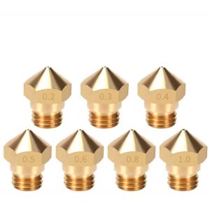 China 13*9mm Brass Thread MK10 3D Printer Nozzle Set Apply To 1.75mm Filament wholesale