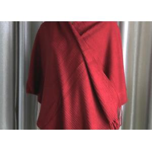 Red Durable Warm Ladies Stoles And Shawls For Oversize Women