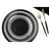 Home Use Ceramic Dinnerware Sets Fashionable Hand Painted Black Color