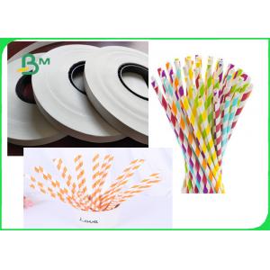 FSC & FDA 60G 120G Straw Drinking Paper Colorful DIY Pattern Using In Beverages