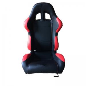 China High Performance Black Sport Racing Seats Fabric And Carbon Look Material wholesale