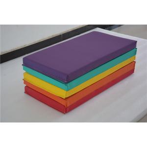 China 1M - 3M Childrens Soft Play Equipment Tri Fold Gym Dance Mats Exercise For School supplier