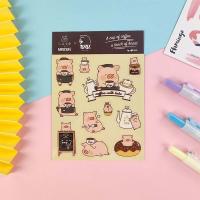 China Manufacturer Direct Custom Cartoon Cute Animal Transparent Stickers PVC Sticker on sale
