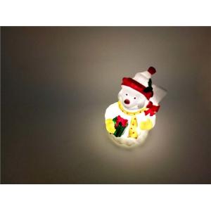 High Quality Wireless Christmas LED Decoration Mini Light up Snowman Plastic Toy