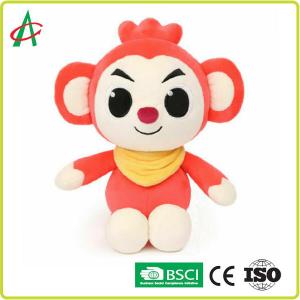 OEM 8'' Baby Animal Plush Toys , Monkey Plush Doll BSCI certificate