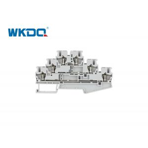 China JST 2.5-3L Spring Loaded Terminal Block Connector Multiple Three Levels Layer Space Saving supplier