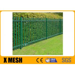 W Profile Steel Palisade Fencing Hot Dipped Galvanized 2400hx2300l In Cell Tower