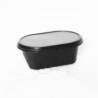 China 180Mm PP Black Plastic Tray Food Packaging on sale