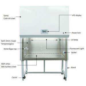 304 Stainless Steel Biological Safety Cabinet Class II With VFD display 1300IIA2