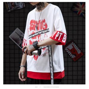 Small quantity clothing manufacturer  Oversize 100% Cotton Men Streetwear T Shirts Heat Transfer Press