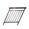 China Barandilla de escalera industrial de oro negro Balaustrada de metal para cubierta Sistema de piquete de poste wholesale