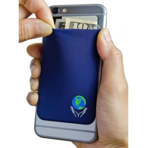 Hot Sale Elastic Smart Phone Wallet Lycra Cell Phone Pocket In Black ,For Earphone Cable And Cards Better Storage