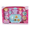 23 Pcs Plastic Cookies Tea Set Fun Toys For Kids W / Big Plate Spoons Cups