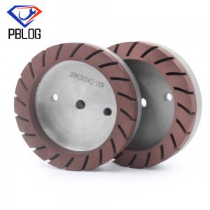 Toothed Resin Grinding Wheel Speed RPM No Scratch Cup Shape Brown