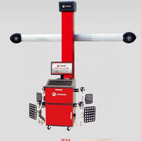 High Precision 3d Wheel Alignment Machine Stable Operation With 4 Feet Clamp