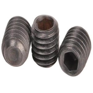 China Carbon Steel Zinc Plated  Black GR2 GR5 Hex Socket Flat Coine Cup Dog Ball Point Set Screw DIN913 wholesale