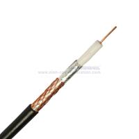 China SAT 50M double shielding Aluminum PET CuSn braid wire 38% coverage Coax Cable 75 Ohm CATV Coaxial Cable on sale