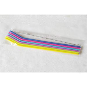 China Eco Friendly Silicone Drinking Straw , Bpa Free Reusable Straws ROSH Approval supplier