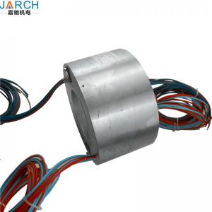 China Rotary Joint 80A High Current Slip Ring , Customized Carbon 4 Wire Slip Ring supplier
