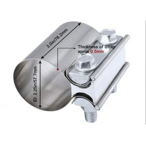 2.25 Inch 2 1/4 Stainless Exhaust Band Clamp Butt Joint Sleeve