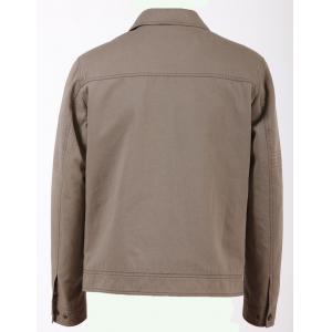 China Western Fashionable and Gray, Plus Size and Lightweight Mens Cotton Jackets, Casual Jacket supplier