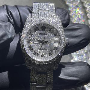China 31mm Quartz Diamond Watch 31 Carats Rolex Diamond Watch For Women supplier