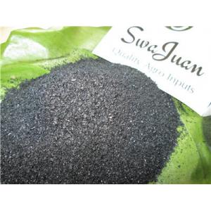 polvo de negro del humate del potasio del fertilizante orgánico usado en la irrigación por goteo