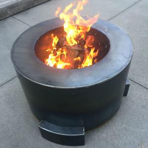 900mm Garden Outdoor Fireplace Wood Burning Round Metal Fire Pit Table