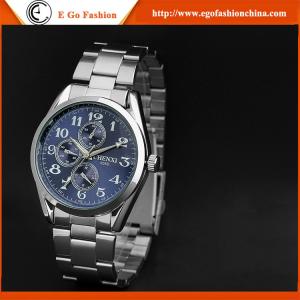 Business Man Watch Stainless Steel Watches Men Watch Quartz Analog Watch Rhinestone Watch