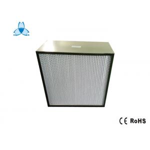 China Professional Deep Pleated H13 Hepa Air Filter 0.3 Um Paper Foil For Clean Room supplier