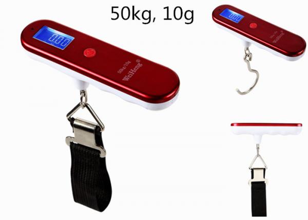 Easy To Carry Travel Weighing Scale , Tare Function Digital Suitcase Scales