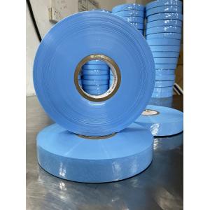 Blue PVC Brush Wire Packaging Film Roll 65mm Diameter