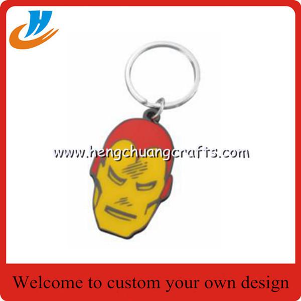 2017 New Cute Cartoon Human Icloud Keychain,mask icloud metal keyrings