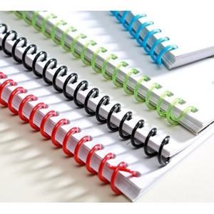 Single Coil PVC Plastic Spiral Binding Ring 1-1/8'' For Office Documents
