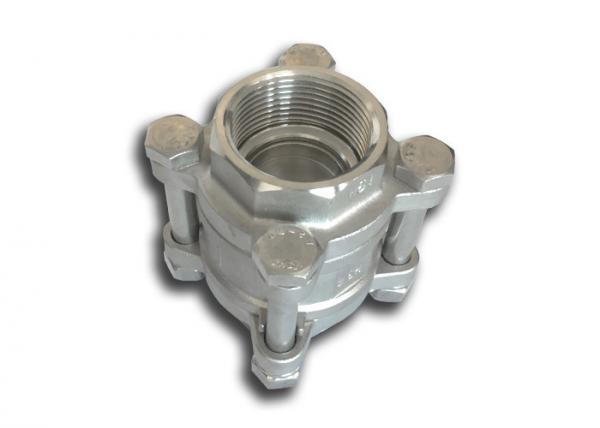 1-1/4” stainless steel 3 pc check valve 304 material bsp, bspt, npt threaded